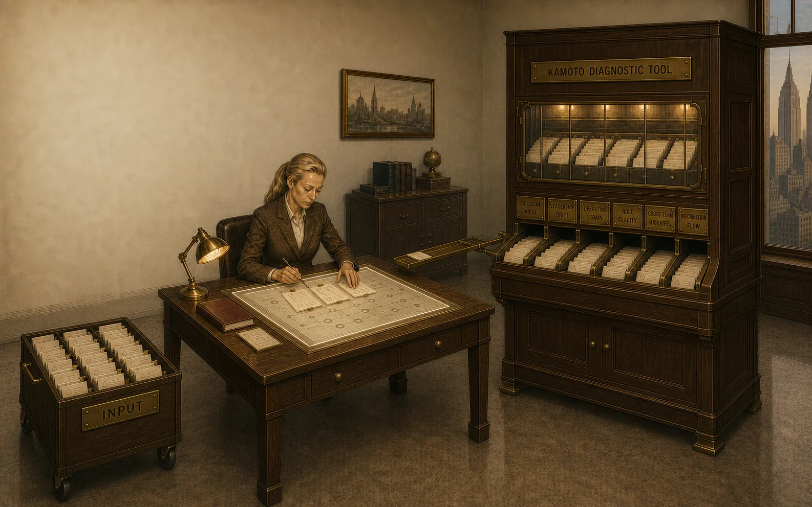 Anonymous organizational input enters the independent Kamoto diagnostic